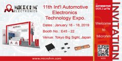 Automotive World Japan 2019 will Open Tomorrow, Welcome to MICROHM at Booth E45-22