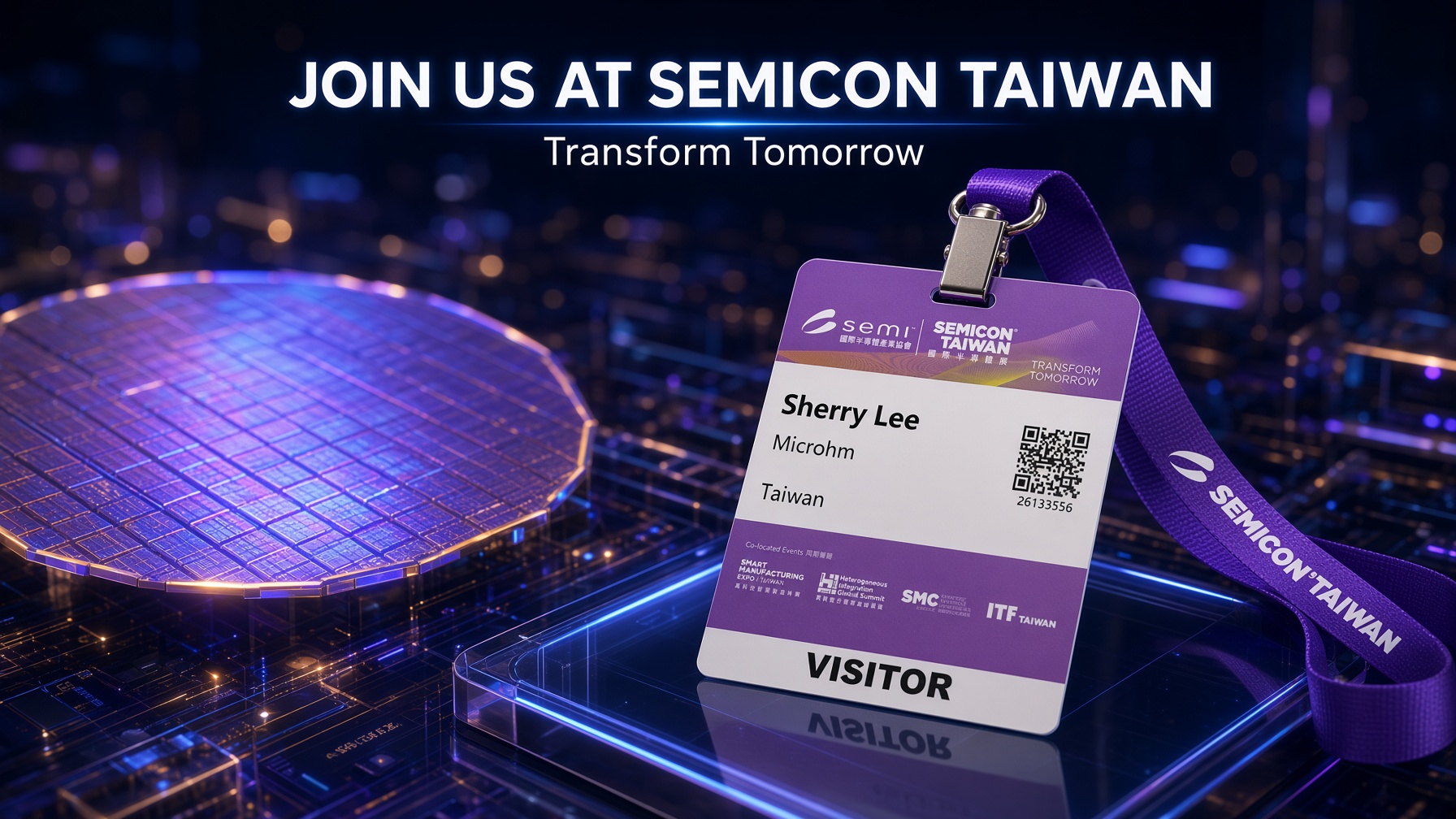 SEMICON Taiwan 2026 Exhibition Booth & Badge